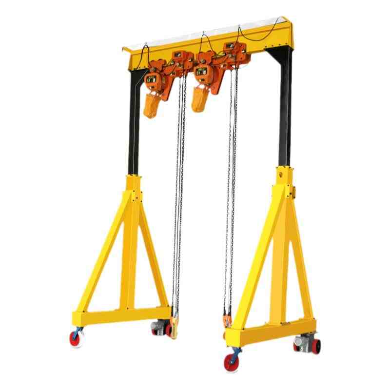 移動龍門吊起重吊機小型（xíng）電動升降式吊架1/2/3噸可拆卸簡易龍門架