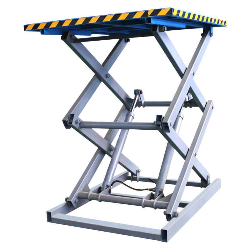 定製（zhì）電動升降（jiàng）平（píng）台小型剪叉式升降機液壓工廠車間流水線固定升降台